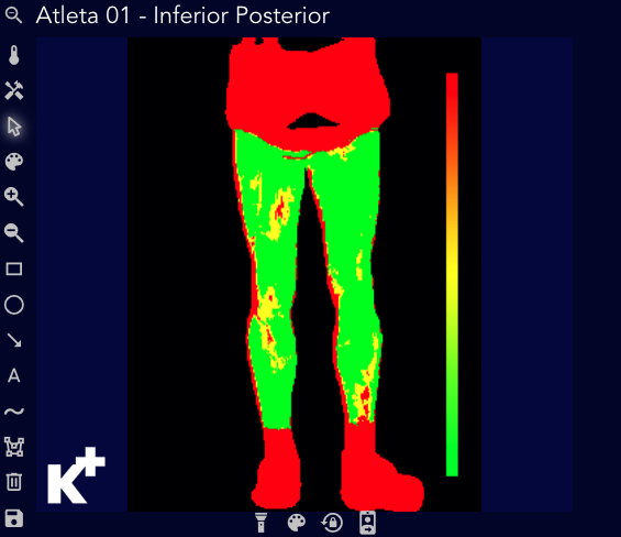 Sistema semafórico Kelvin+ mostrando alertas coloridos